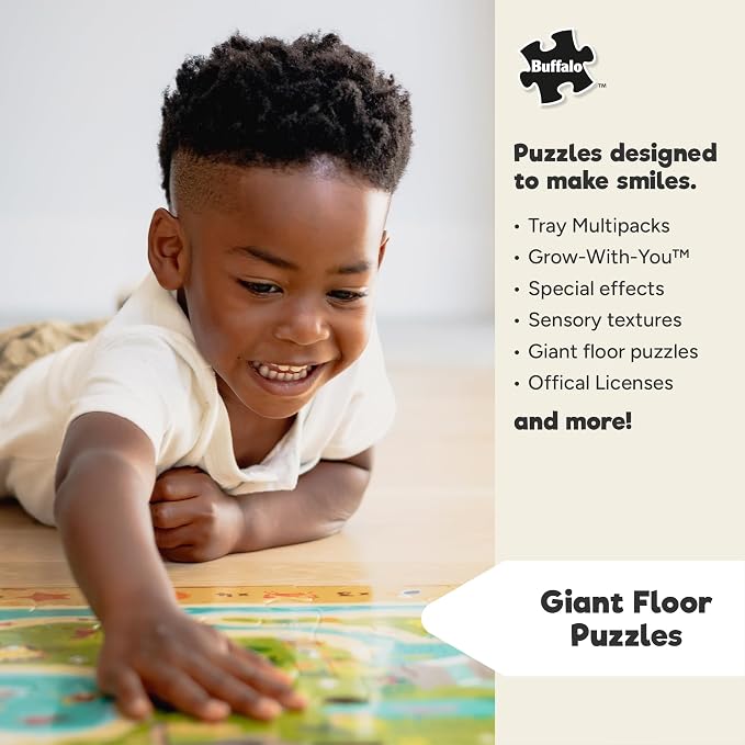 Buffalo Games Star Wars The Mandalorian & The Child 100 Piece Jigsaw Puzzle - 15 x 11 in, Includes Poster - Puzzles for Kids Ages 6-8 - Family Game Night - Beginner Skill Level