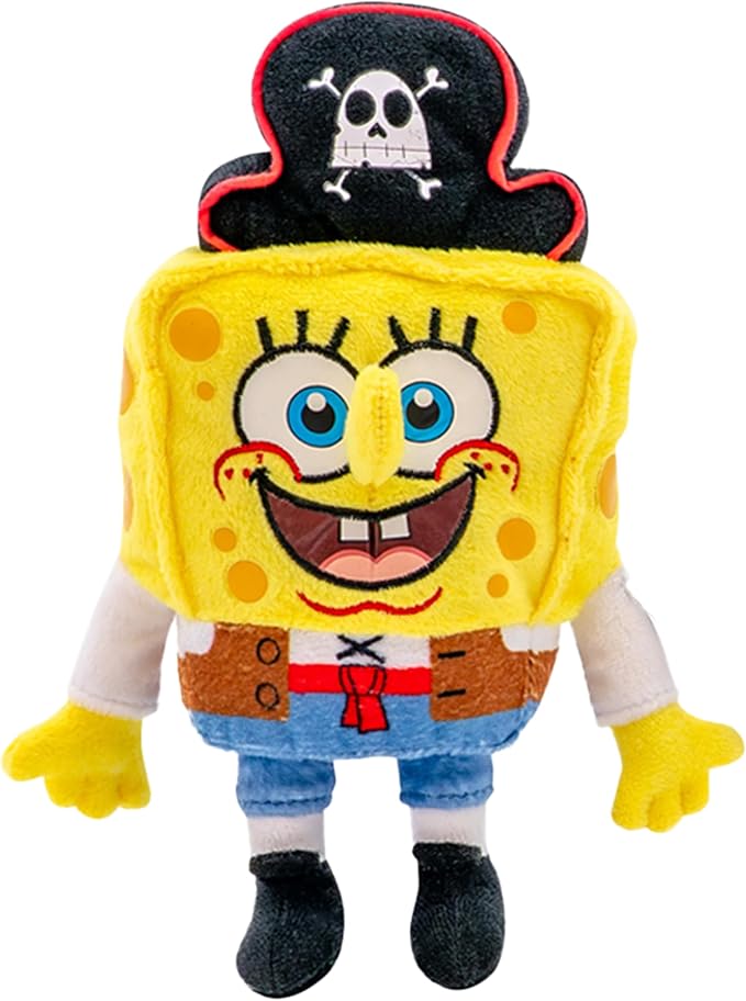 SpongeBob SquarePants Movie: The Search for SquarePants - Bikini Bottom Glow Pals 6" Plush Toy Assortment, Glow-in-the-Dark SpongeBob, Patrick, Squidward, Flying Dutchman Collectibles for Kids Ages 3+