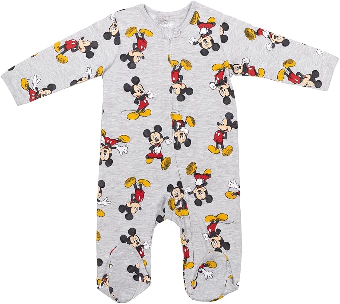 Disney Baby Boys' 2-Pack Footed One-Piece Sleep N' Play Newborn to Infant