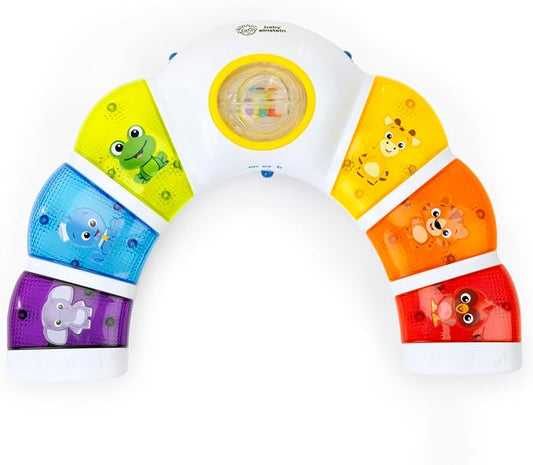 Baby Einstein Glow & Discover Light Bar Musical Toy, Activity Station, Sitting Up/Tummy Time, Color/Animal Learning Toys, Infant Ages 3 Months+ (Pack of 6)