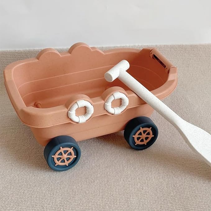 Beach Toy Set – Premium Sand Toys with Shovel & Molds, Eco-Conscious Travel Beach Kit for Outdoor Play & Summer Adventures (Tip Lorry)