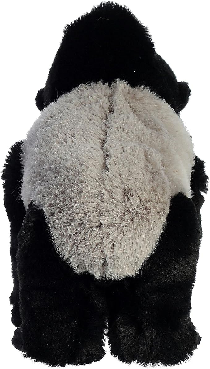 Aurora® Responsibly Made Eco Nation™ Silverback Gorilla Stuffed Animal - Ideal for Playtime Adventures - Perfect for Birthdays or Just Because - Black 9.5 Inches