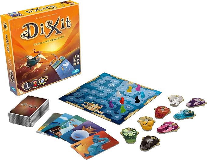 Asmodee Dixit Board Game - Award-Winning Storytelling Party Games for Adults & Kids, Creative Imagination, Parties with Friends, Family Fun for Adults, 3-6 Players Ages 8+, 30 Minute Playtime