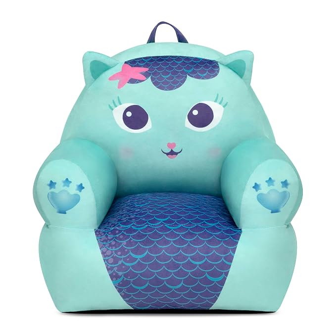 Delta Children - Gabby's Dollhouse Cozee Buddy Kids Chair, Blue
