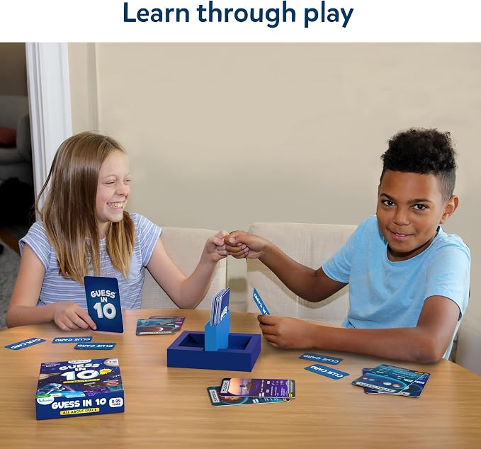 Skillmatics Guess in 10 NASA Space, Perfect for Boys, Girls, Kids & Families Who Love Card Games, Educational Toys, Travel Games, Gifts for Ages 8, 9, 10 and Up
