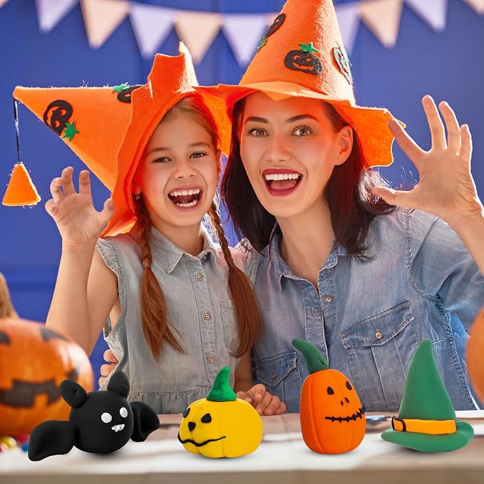 WinnerWhy 72 Pcs 38oz Air Dry Clay Modeling Magic Ultra Light Modeling Clay for Kids DIY for Sculpting Air Dry School Gift(Halloween Color)
