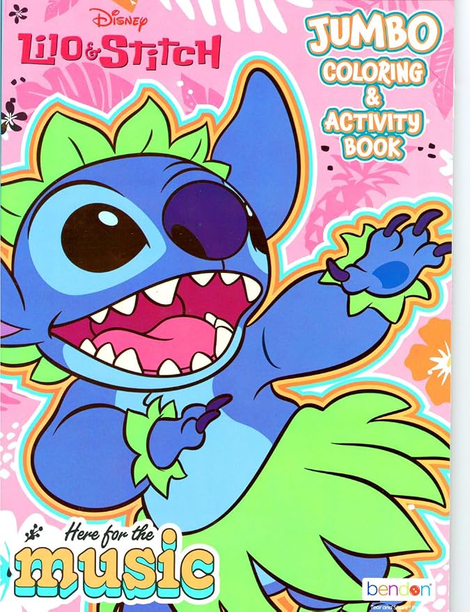 Disney Lilo and Stitch Coloring Books and Sticker Set for Kids Ages 4-8 - Bundle Coloring Pages, Stickers for Girls, Boys, Kids