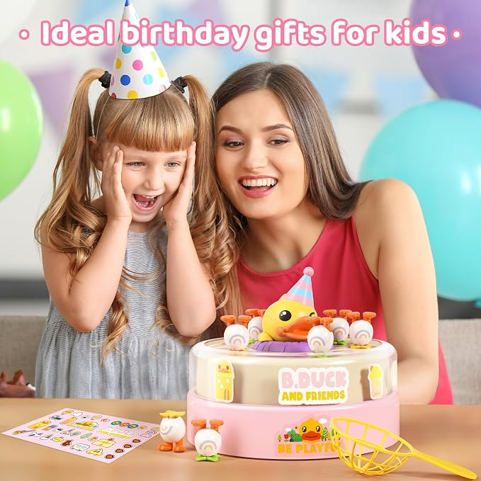 BLF FUN B.Duck Games for Kids Age 4-6, Catch and Bounce Duck Board Games for Kids 3-5,Family Toddlers Games Birthday Gifts for 5-7 Girls, Christmas Birthday Gifts for Toddlers 4-8