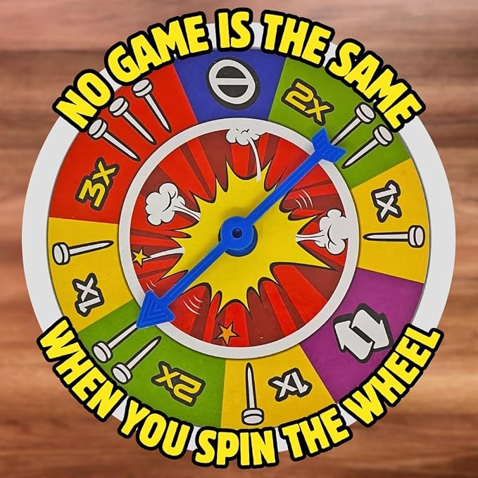 Wack A Balloon Pop Game for Kids and Family, Interactive Balloon Popping Board Activity, Tabletop Party Play for Family Night, Birthday Gift Ages 4+