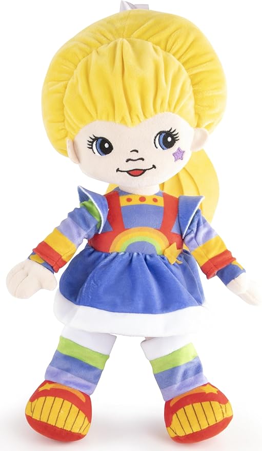 Jay Franco Rainbow Brite Plush Pillow Buddy - Super Soft Stuffed Character Pillow, Polyester Microfiber, 17 Inches
