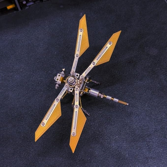 3D Metal Bee Puzzle for Adults, 126PCS Fengyi Cruiser Mechanical Bee Model Kit, DIY Assembly Metal Puzzle Decoration Gift for Birthday Christmas