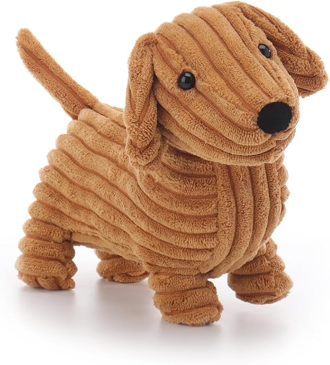 Apricot Lamb Clare Dachshund Stuffed Animals for Kids, Soft Cute Plush Toys for Baby Girl and Boy, 10.5 Inches