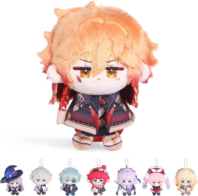 UTIEHD Anime Game HSR Character Keychain Pendant, 4 Inch Collectible Figure for Backpacks Bags and Keys for Fans