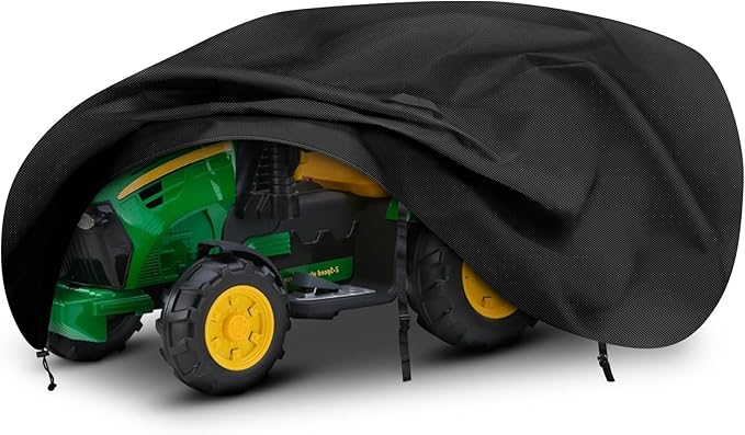 Kids Ride On Toy Tractor Cover, 70" L x 28" W x 26" H Outdoor Waterproof Cover for Kids Electric Tractor with Trailer, Universal and All Weather Protection