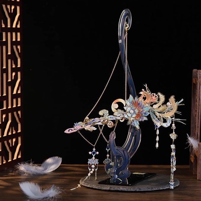 MU 3D Phoenix Hairpin in SwordAdult Jigsaw Metal Puzzle Model Kits Building DIY Birthday Gift