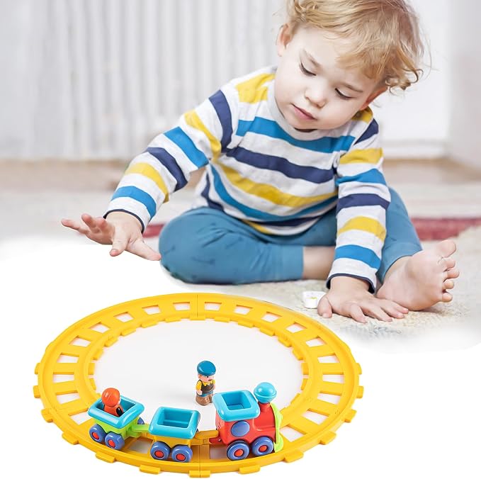 Toy Train, Musical Electric Train Toys, Children's Electric Train Sets, Train Tracks, Train Sets Suitable for Children Aged 1-3 Years Old as Birthday Gifts