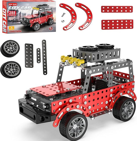 Jixin Xyzhi 3D Metal Model Kit Off-Road Car Building Set for Kids & Adults Ages 8+ – STEM Engineering DIY Assembly Toy with Tools for Family Fun & Gift Giving (Big Off-Road car)