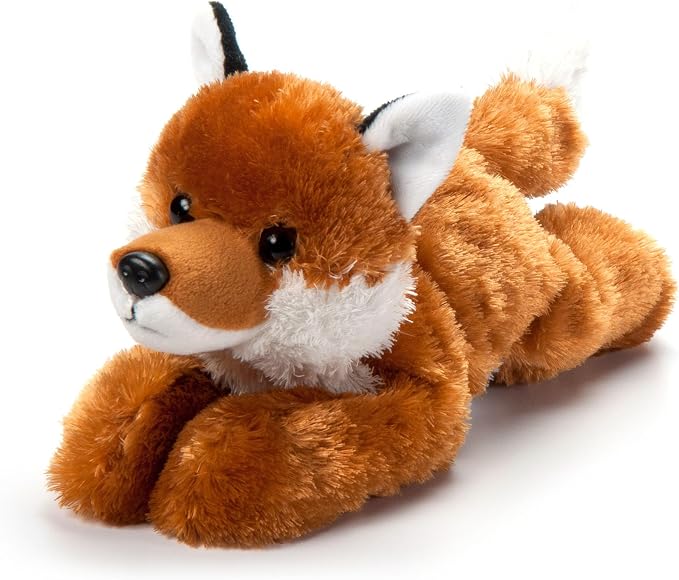 The Petting Zoo Red Fox Stuffed Animal Plushie, Gifts for Kids, Scoopz Wildlife Animals, Fox Plush Toy, 8 inches
