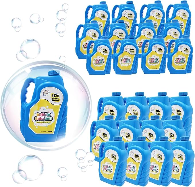 32 oz Concentrated Bubble Solution, Refills up to 2.5 Gallons, Non-Toxic Concentrated Solution for Bubble Machines, Giant Bubble Wands,Bubble Gun and Blowers