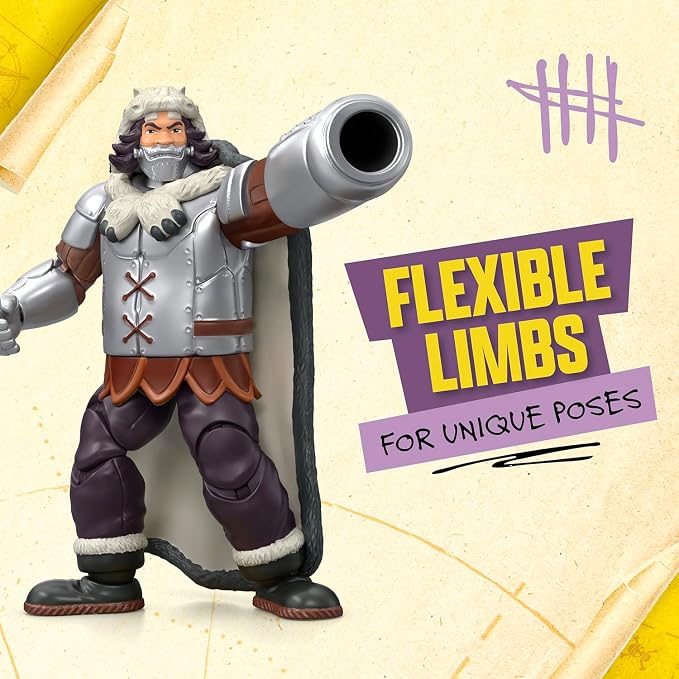 One Piece Wapol 6.5″ (16.5 cm) Action Figure with 4 Accessories. Includes Swappable Cannon Head, Detachable Arm Cannon, Cape, and Berry Coin Display Base