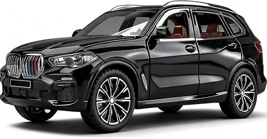 Toy Cars 1/32 Metal Model Car Toys with Light and Sound Pull Back Collectible Model for Kids Gift Toy(Black)