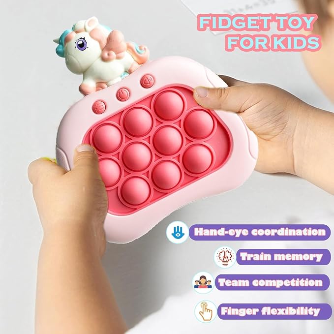Kindegarten Graduation Gifts,Unicorn Quick Push Game Pop,Unicorn Bubble Pop Game,Handheld Puzzle Game Sensory Toys Preschool Class of 2025 Graduation Toy Boy Girls
