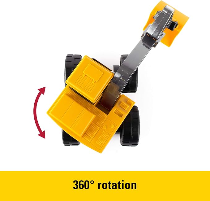 TOMY John Deere Sandbox Big Scoop Excavator Toy with Tilting Dump Bed - John Deere Construction Toys - Toddler Toys for Sandbox - Frustration Free Packaging - 15 Inch