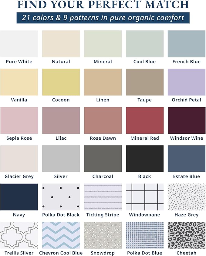 LANE LINEN Twin XL Sheets 100% Organic Cotton Cooling Soft - Mineral Red | Organic Cotton Percale Twin XL Sheet Set - For Hot Sleepers, All-Season Comfort, For Dorms & Adjustable Beds