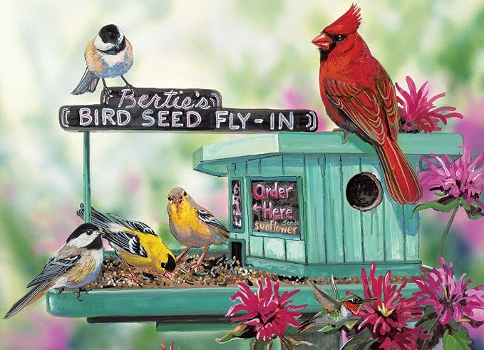 Bertie's Bird Seed Fly-in by Janene Grende