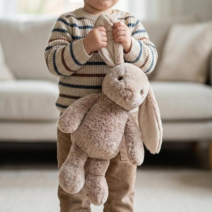 WEIGEDU Bunny Rabbit Stuffed Animals Plush Toys | Floppy Ears, 17.7 inches, Fluffy, Brown, Super Soft for Kids Girls Boys Baby Toddlers, Birthday Bedtime Easter Gift