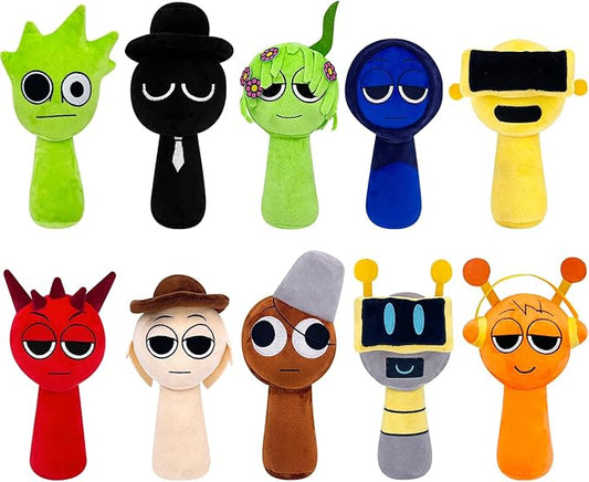 Plush Toys, Horror Games Plushies Toy for Fans, Soft Stuffed Animal Pillow Figure Doll Christmas Birthday Gifts for Adult Kids (10 Pcs)