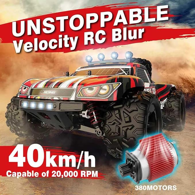 RC Cars 1:18 Scale 4WD RC Truck - for Kids & Adults Outdoor Off-Road, 25 MPH All Terrain, IPX4 Waterproof, Dual 1500mAh 50 Min, Oil Shocks, 2.4GHz 80m Remote