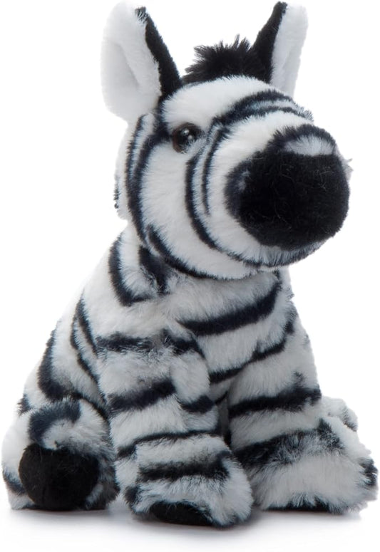 The Petting Zoo Zebra Stuffed Animal Plushie, Gifts for Kids, Wild Onez Babiez Zoo Animals, Zebra Plush Toy 6 inches