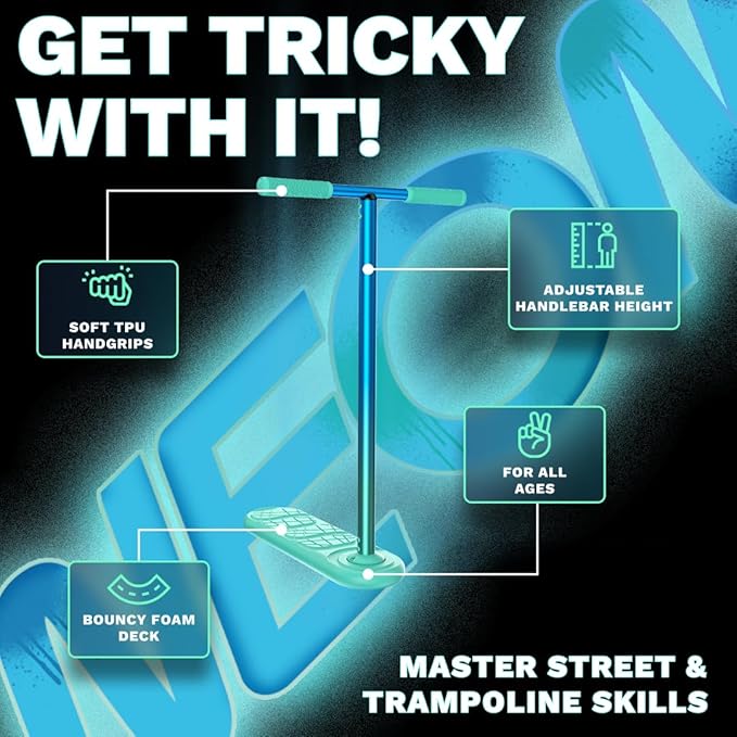 in Do the Trick - Trick Scooter for Teenagers & Adults - 6-15 Years - Trampoline Scooter Ideal for Trampoline Stunt Exercises, Professionals & Beginners - Indoor & Outdoor Freestyle