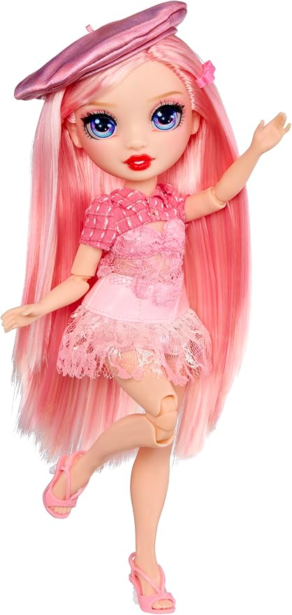 Rainbow High Pretty in Paris Fashion - Bella Parker (Pink), Rainbow 11" Fashion Doll with Outfit, Stylish Handbag, Girls Toy Gift for Kids Ages 4-12 Years