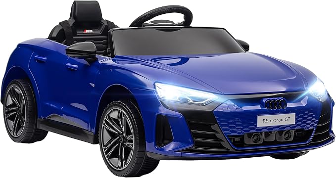 Aosom Licensed Audi RS e-tron GT 12V Ride On Car Truck for Kids, Electric Car Ride On Vehicle w/Parent Remote Control, Music, Lights, for Toddlers, Dark Blue