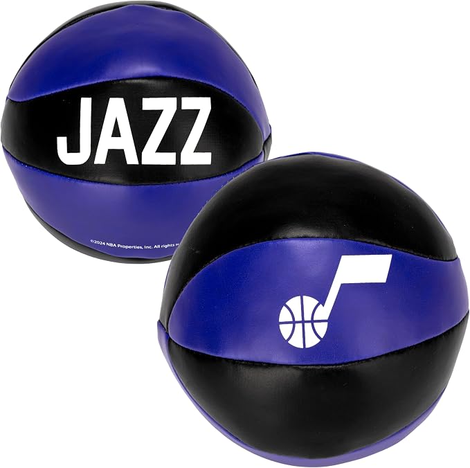 Franklin Sports NBA Toy Basketballs - 2 Pack of Kids Soft Mini Basketballs for Over The Door + Indoor Hoops - NBA Fan Shop