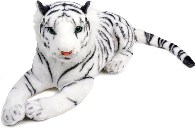 TigerHart Saphed The White Tiger - Squeeze Me! - 17 Inch Stuffed Animal Plush