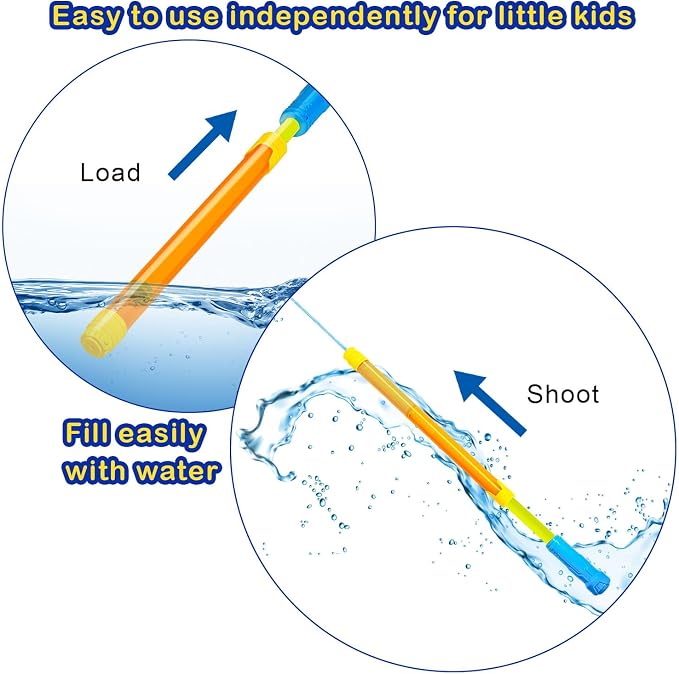 9 Pack Water Gun for Kids Adults, Pool Toys Squirt Gun for Kids Ages 3-5 4-8 8-12,Super Water Soaker Blaster for Party Favors Outdoor Backyard Summer Activities