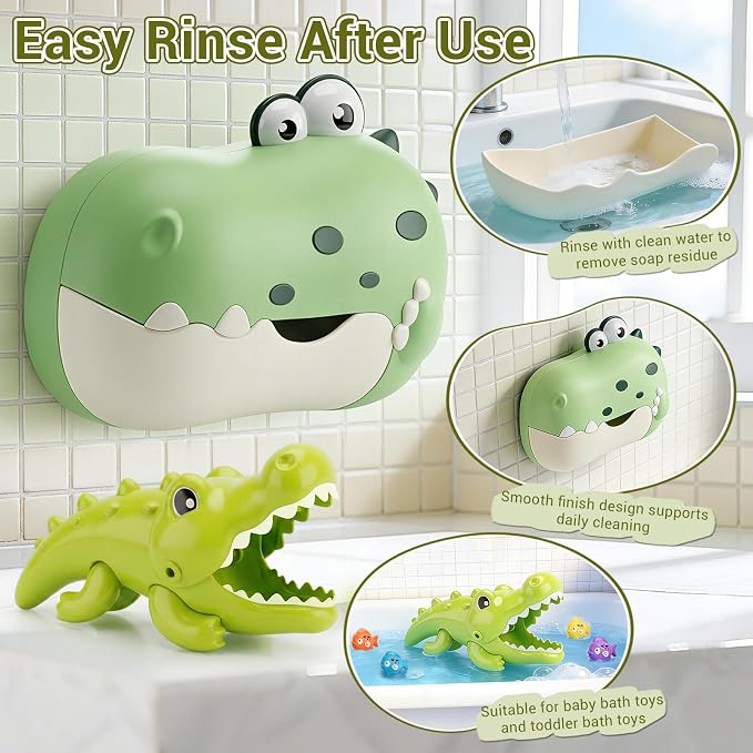 Baby Bath Toys Bubble Machine for Toddlers 1-3 Toddler Fountain Bathtub Pool Water Table Toys Shark Bath Toy 18 Months Months Baby Bath Toy for Girls