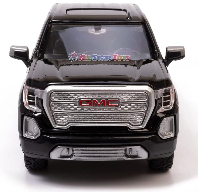 Motor Max 2019 GMC Sierra 1500 Denali Crew Cab Pickup Truck, Black 79362BK - 1/27 Scale Diecast Model Toy Car,unisex-children