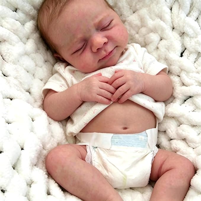Anano Reborn Baby Dolls Vinyl Full Body Boy 18 Inch Realistic Baby Doll Newborn Real Lifelike Babys Doll Full Body Real Life Babys Dolls New Born Reborn Babies Washable