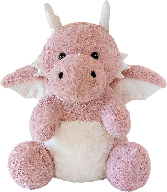 SUSULF Little Flying Dragon - Cute Stuffed Animal Plush Toy - Adorable Soft Dragons Toy Plushies and Gifts - Perfect Present for Kids (Pink,11.81in/30cm)