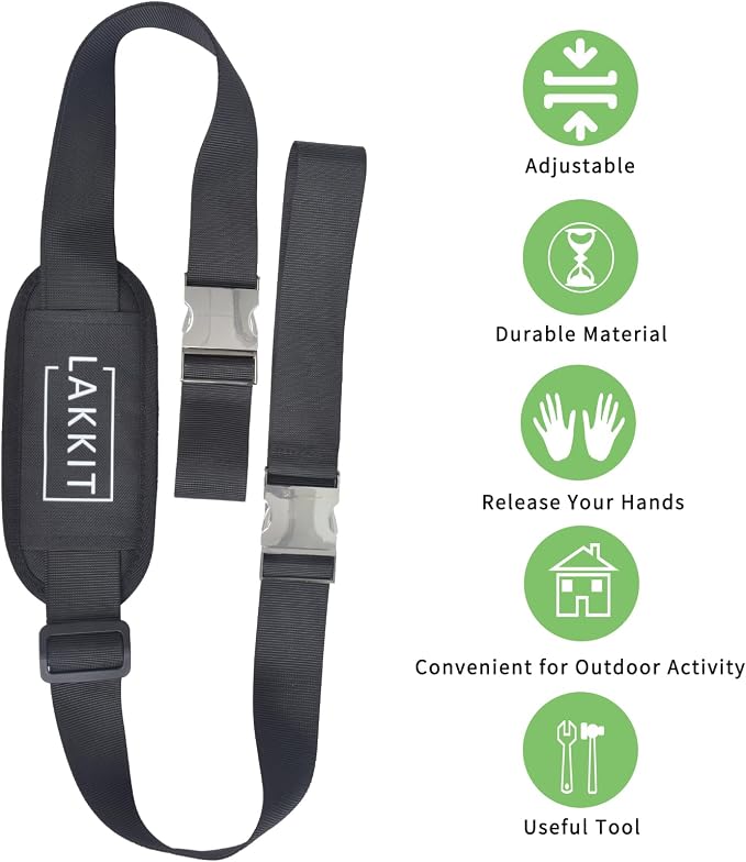 Adjustable Kick Scooter Shoulder Strap, Carrying Strap for Beach Chair, Carrying Shoulder Straps