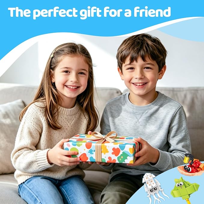 36 PCS Mini Building Blocks Sets Party Favors for Kids 4-8, Small Ocean Animals Building Blocks Sets for Goodie Bag Stuffers, Prize Box Toys for Kids Classroom, Classroom Prizes