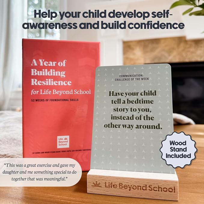 Building Resilience 52 Challenge Conversation Cards for Kids & Parents | SEL Emotional Intelligence | Social Emotional Learning Activities | Life Skills Classroom Must Haves | Teachers & Counselors