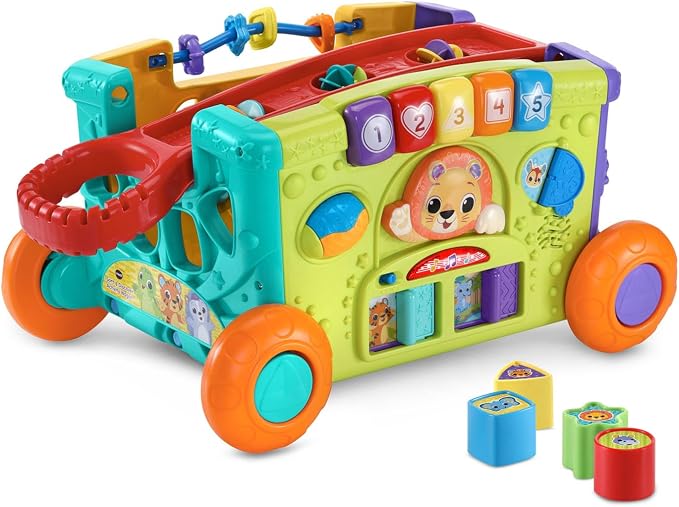 VTech Sort and Discover Activity Wagon for Toddlers, Red
