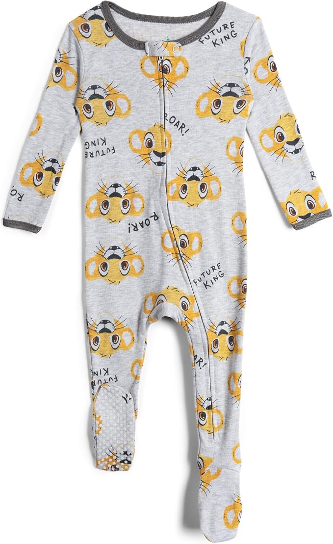Disney Baby Boys' 2-Pack Footed One-Piece Sleep N' Play Newborn to Infant