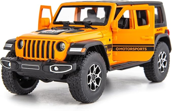 WAKAKAC Compatible for 1/32 Alloy Diecast Pull Back Model Car Collectible Gift with Light and Sound Toy Vehicle for Kids Boys Girls Toddler Christmas Birthday Gift Orange