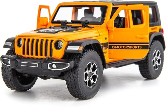 WAKAKAC Compatible for 1/32 Alloy Diecast Pull Back Model Car Collectible Gift with Light and Sound Toy Vehicle for Kids Boys Girls Toddler Christmas Birthday Gift Orange